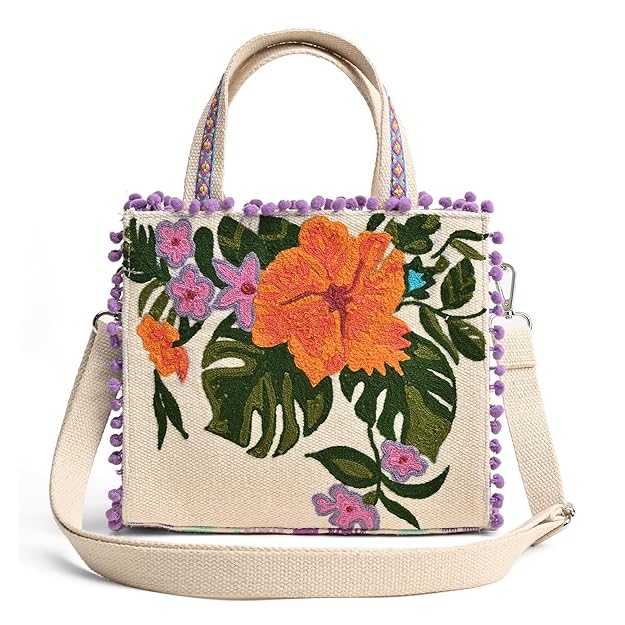 Boho Girl Embellished Mini Tote for Women with Adjustable Strap | Ladies Purse Handbag | Wedding Gifts for Women | Birthday Gift for Women