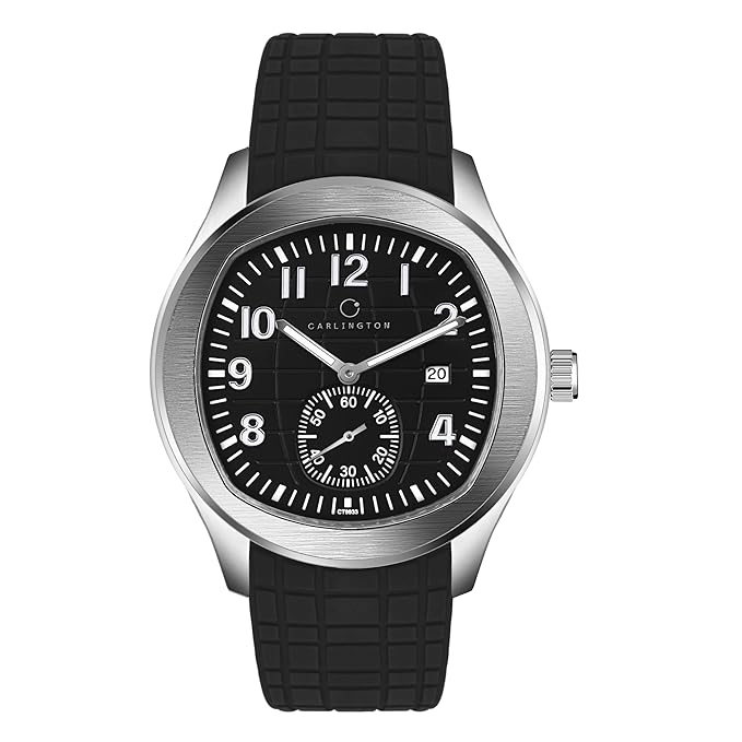Carlington Legacy Series Analog Wrist Watches with Chronograph & PU Strap for Men - CT 9933