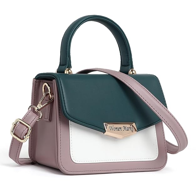 WOMEN MARKS® Multi Texture Plain Design Pattern Sling/Shoulder Bag