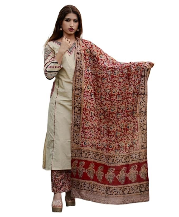 ANNI Designer Women's Rayon Viscose Straight Kurta Set with Palazzo and Dupatta | Stylish Long Kurti Dress for Festive, Party, and Ethnic Wear