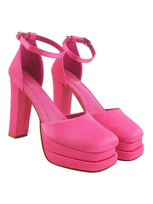 Shoetopia Women's Block Heel Pumps