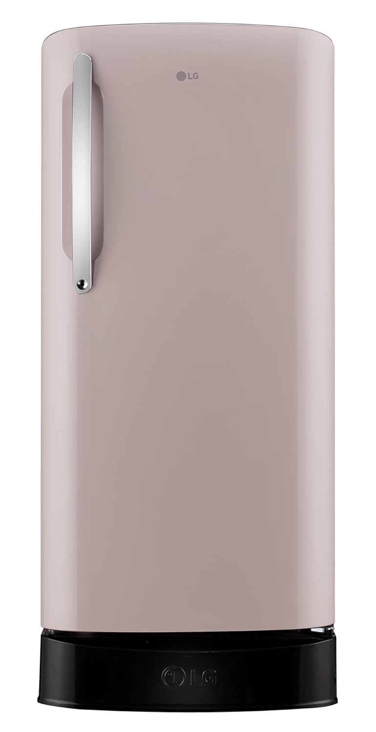 LG 201 L, 5 Star, Smart Inverter, Direct Cool Single Door Refrigerator (GLD2156ZHCP, Clay Pink, Base stand with Drawer)