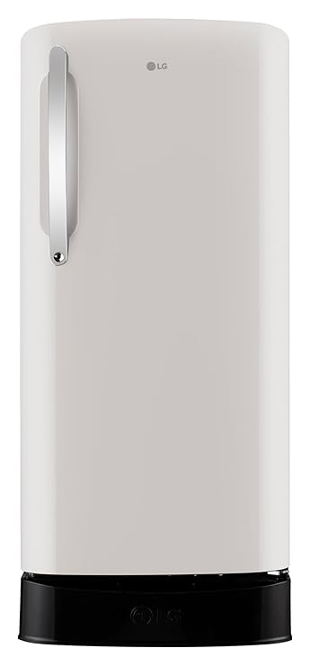 LG 201 L, 5 Star, Smart Inverter, Direct Cool Single Door Refrigerator (GLD2156ZHNB, Natural Biege, Base stand with Drawer)