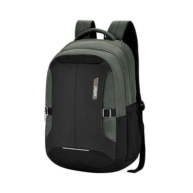 Safari 35L Formal Laptop Backpack with Raincover, 3 Compartments, Front Pocket, Smart Trolley Sleeve, Office Bag, College Backpack, Travel Bag, School Bag