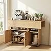 FFO Folding Dining Table for Home for 4 Seater Space-Saving Wooden Folding Dining Table with Storage & Drawers, Portable with Wheels, Ideal for Small Spaces and Dining Rooms DIY.