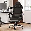 ValorX USA Striker 2026 Edition | Ergonomic Gaming & Office Computer Chair | Premium PU Leather | Dual Massager Back Support | Adjustable Neck & Lumbar Pillow | Ergo Sync Armrests | Footrest (Black)
