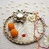 BEHOMA Metal Lotus Tray with Tea-Light Holder for Home Decor | Round Pooja Thali for Temple | Golden Decorative Tika Tilak Thali for Wedding, Haldi & Mehndi Ceremony | Elegant Gift 1 pc, Dia: 25.5 cm