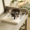 Ellementry Wood Orbis Tri Legged Round Bowl - Small, Multipurpose Serving Bowl for Snacks, Nuts, Salads & Kitchen Organizing, Elegant Serveware for Home & Dining Table, 250 Ml