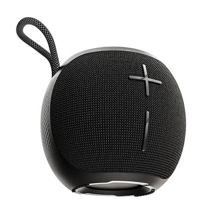 GOBOULT Bassbox Q10 Bluetooth Speaker 10 Watt BoomX Audio, Up to 18Hrs Playtime, Type-C Charging, AUX/TF Card/USB & BT 5.4, Dual Radiator, Portable Speaker(Pure Black)