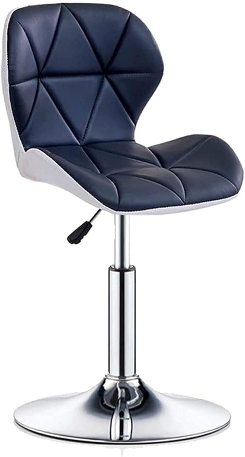 Amazon Brand - Umi Height-Adjustable Faux Leather Office Computer Executive Study Desk Chair in Black & White Color for Salon, Bar, Executive, Study, Home, Reception etc.