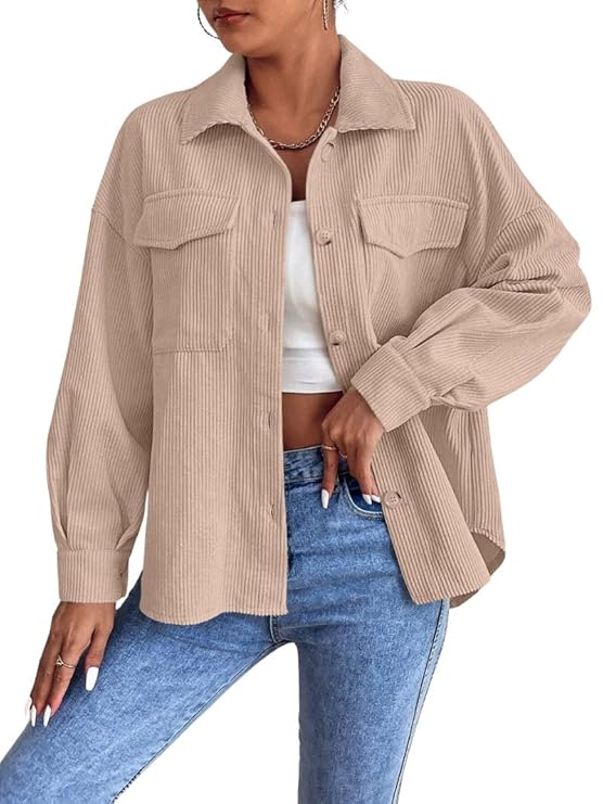 GRECIILOOKS Women Poly Lycra Standard Length Oversized Jacket Korean Style Casual Outerwear | Streetwear Party Jacket with Trendy Loose Fit Casual Shirt
