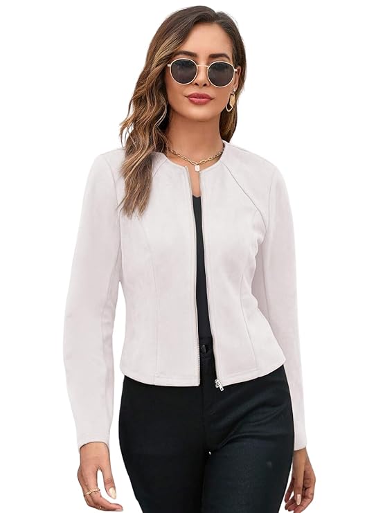 GRECIILOOKS Women Poly Lycra Standard Length Oversized Jacket Korean Style Casual Outerwear | Streetwear Party Jacket with Trendy Loose Fit (Available in Plus Size)