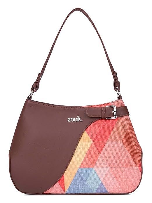 ZOUK Ira Handbag | Stylish Women's Handbag | Luxury Shoulder Bag for Women | Trendy | Fancy Ladies Handbags | Small Purse for Events | Water-Resistant | WavBeach