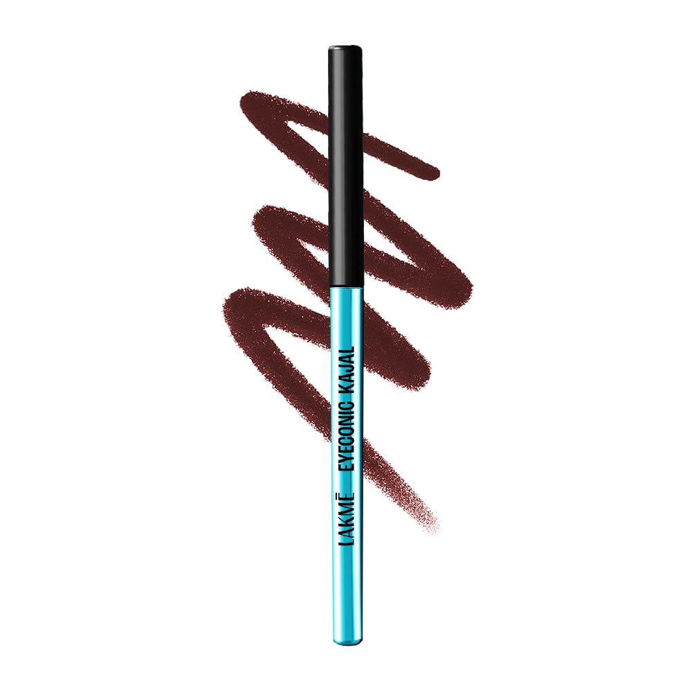 Lakme 9-5 Eyeconic Kajal, Classic Brown, Smudgeproof and Waterproof that lasts upto 24H, for 2x dark pigment, 0.35g Brand: LAKMÉ