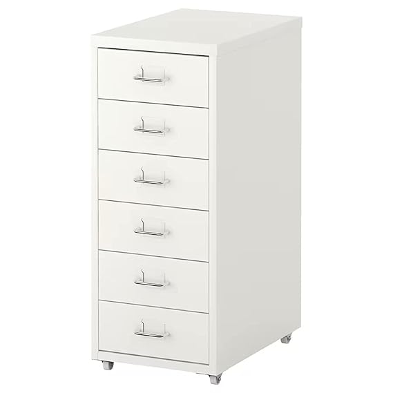 Ikea Plastic Drawer Unit On Casters, White, Small, Rectangular, 11 X 16.75 X 27.1 Inches