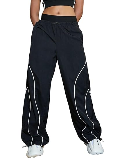 GRECIILOOKS Track Pants for Woman | Parachute Pant for Women Baggy | Loose Trousers for Women | Baggy Cargo Pant's for Woman | Trendy Parachute Pants for Travel & Everyday (Available in Plus Size)