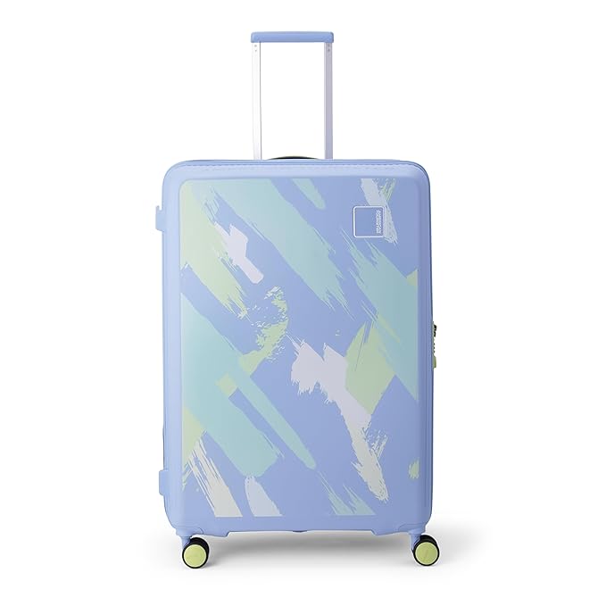 American Tourister with TSA Lock & 8 Wheels Suitcase/Hard PC Check-in Luggage Bag for Travel/Trolley Bag with Double 8 Spinner Wheels for Men & Women