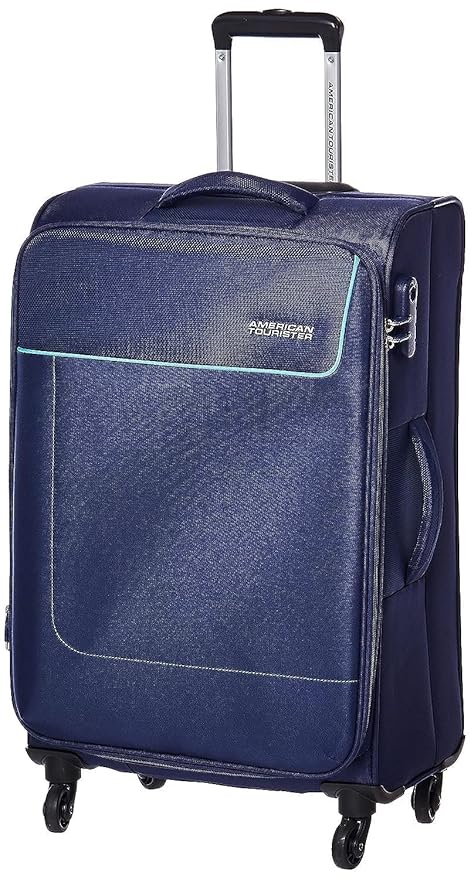 American Tourister Polyester 69 cm Navy Softsided Suitcase (AMT JAMAICA SP 69CM Navy Softsided)