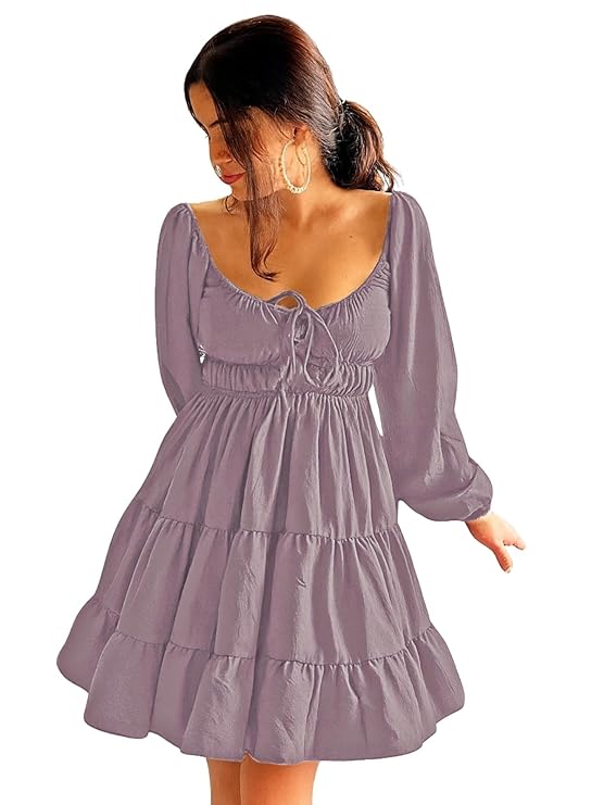 Leriya Fashion Mini Dress for Women | One Piece Dresses for Womens | Stylish Dress for Woman |Mini Dresses Rayon for Women Stylish |Summer Casual Outfit Wear Events, Date & Evening Look