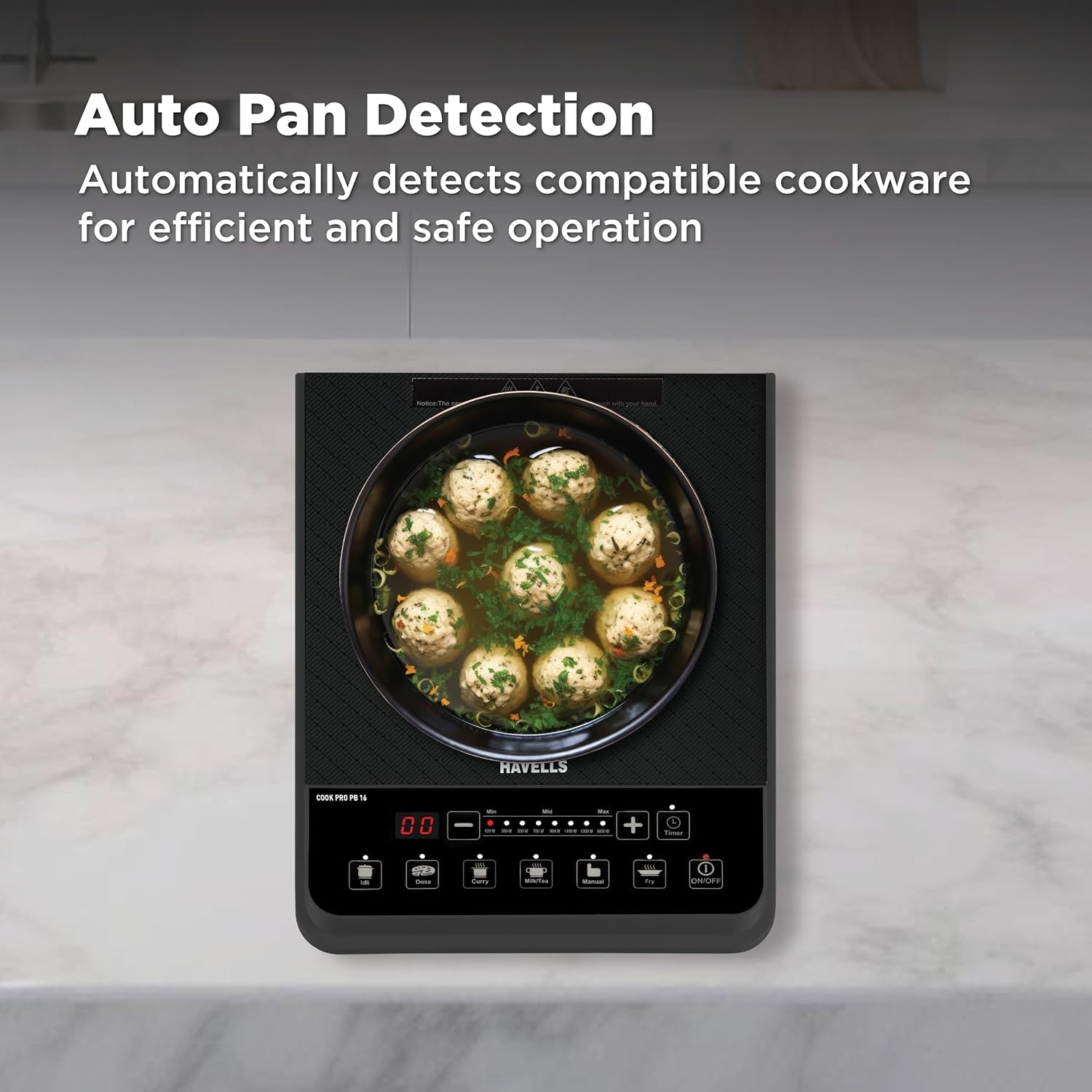 Havells Cook Pro PB 16 Induction Cooktop| Black