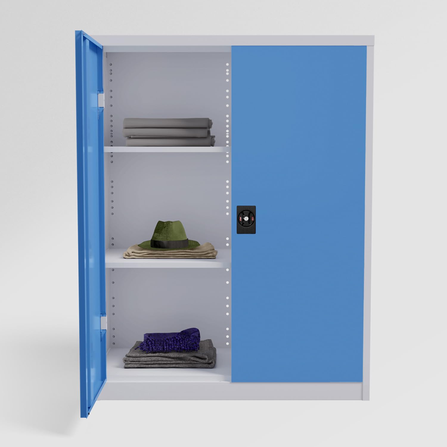 GODREJ INTERIO StorEase 2-Door Minor with Steel Swing Doors(Pastel Blue)vvvgojrej
