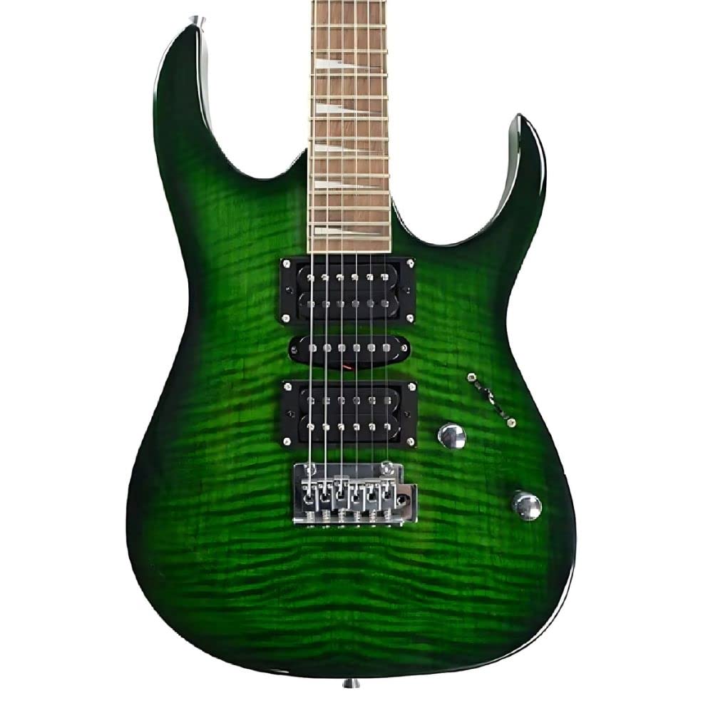 VAULT RG1 Soloist Premium Basswood Electric Guitar (Green Burst, Indian Laurel Fretboard)