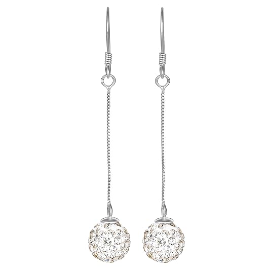 GIVA 925 Silver Silver Queen of The Night Dangler Earrings | Gifts for Girlfriend, Gifts for Women and Girls | With Certificate of Authenticity and 925 Stamp | 6 Month Warranty