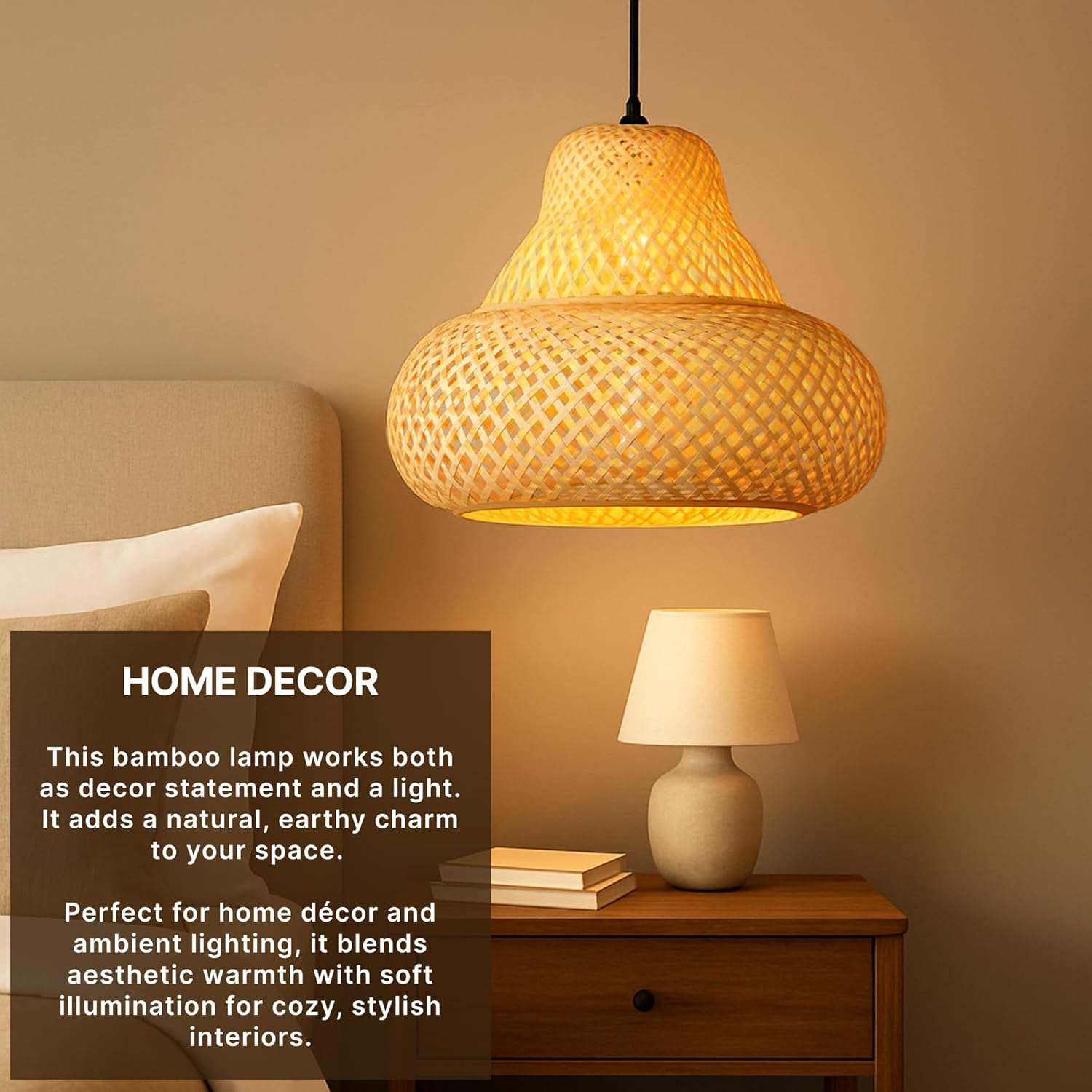 Habere India-All the Cultures Fabricating India Bamboo Lampshade | Cane Lamps | Wicker Lamps | Cafe Lights | Rattan Light | Unique Pendant Lights (01)