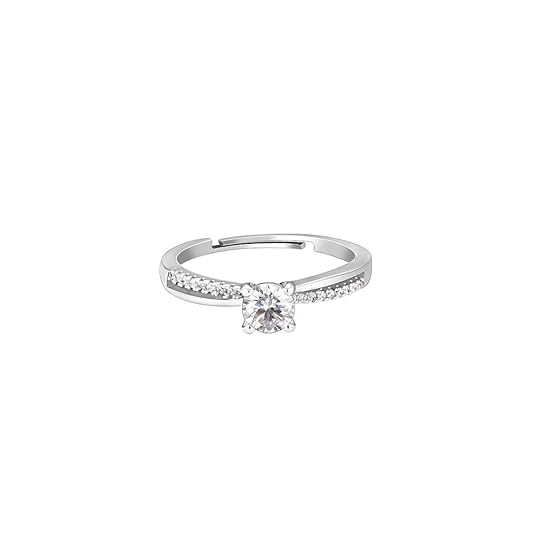 GIVA 925 Silver Layered Ring Rose Gold 18k Gold Plated Rings | Stacking Ring | Statement Ring | Gifts for Women & Girls