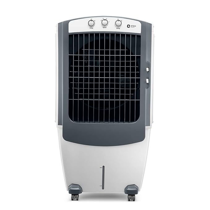 Orient Electric Titan 100L Desert Air Cooler for Home | 4-Way Cooling, Ice Chamber | Inverter Compatible | High Air Delivery, Metal Blades | Honeycomb Pads | 1 Year Warranty by Orient | Dark Grey