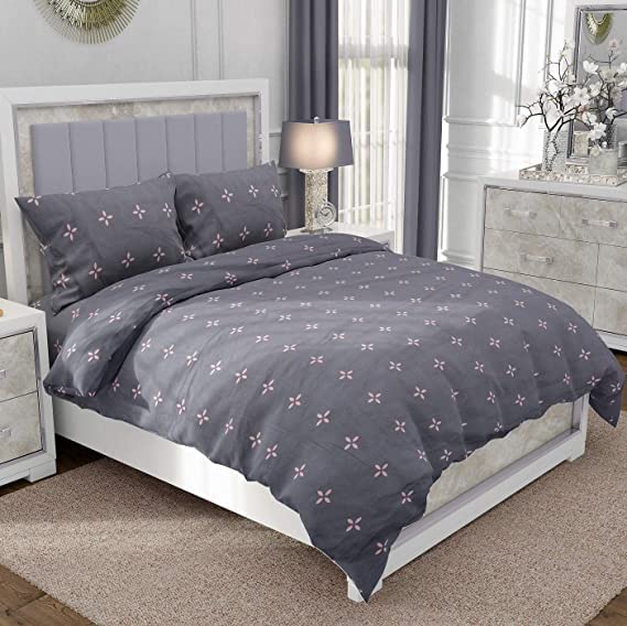 Amazon Brand – Umi Super Soft Brushed Microfiber Cotton Single Quilt Cover Blanket Cover Razai Duvet Cover 60X90(Inches) Printed Microfiber Comforter Cover Zipper Closure Corner Ties