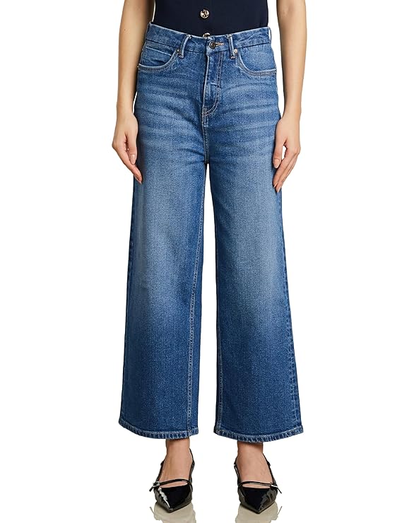 Symbol Premium Women's Baggy Wide Leg Jeans (High Waist | Ankle Length) (Available in Plus Sizes)