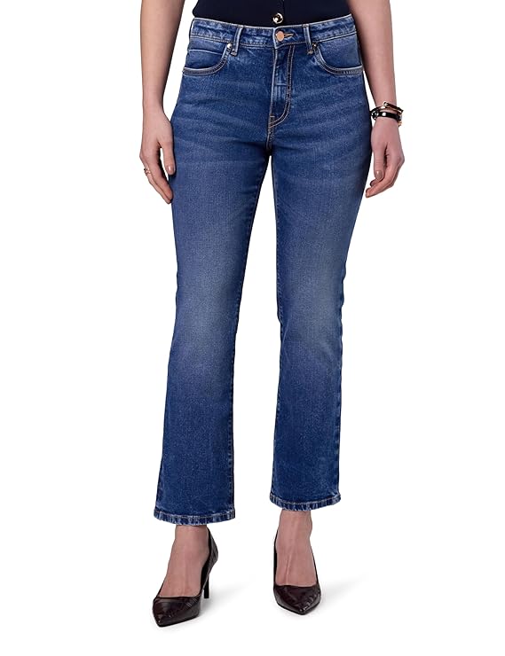 Symbol Premium Women's Loose Flared Jeans (Mid Rise | Ankle Length) (Available in Plus Sizes)