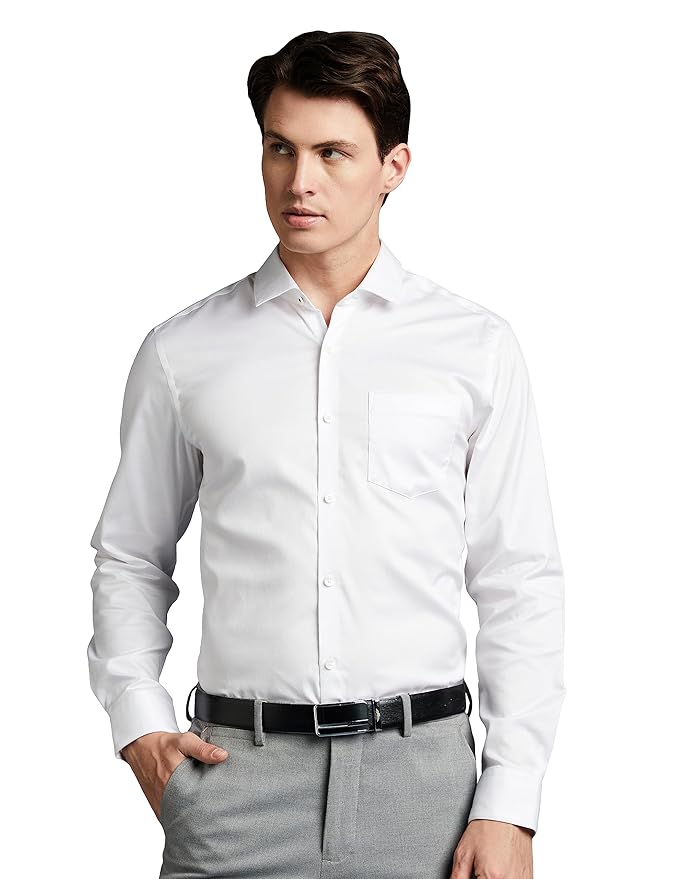Symbol Premium Men's Wrinkle-Resistant Regular Fit Cotton Formal Shirt