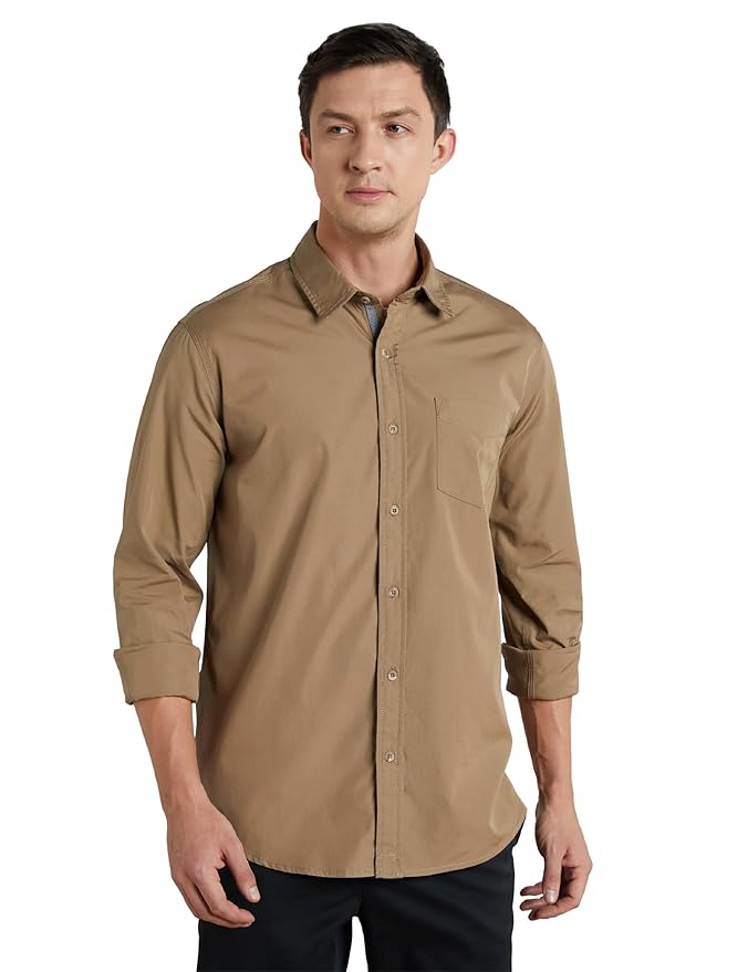 Symbol Premium Men's Casual Cotton Poplin Shirt (Regular Fit)