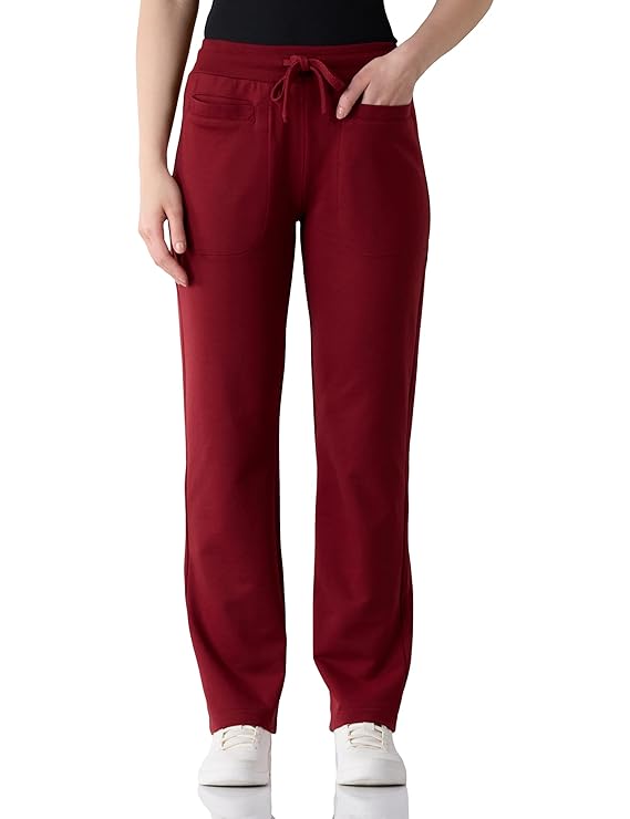 Amazon Brand - Symbol Women's Straight Fit All-Season Jogger Track Pant (Mid Rise | Ankle Length) (Available in Plus Sizes)