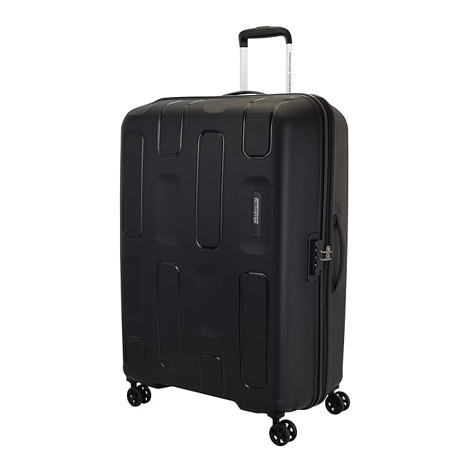 American Tourister Ivy 2.0 | Medium Size Check-in Trolley Bag (68 cm) | 360° 8 Wheel Travel Luggage | Hard Case Polypropylene (PP) Suitcase | Combination Lock | Black
