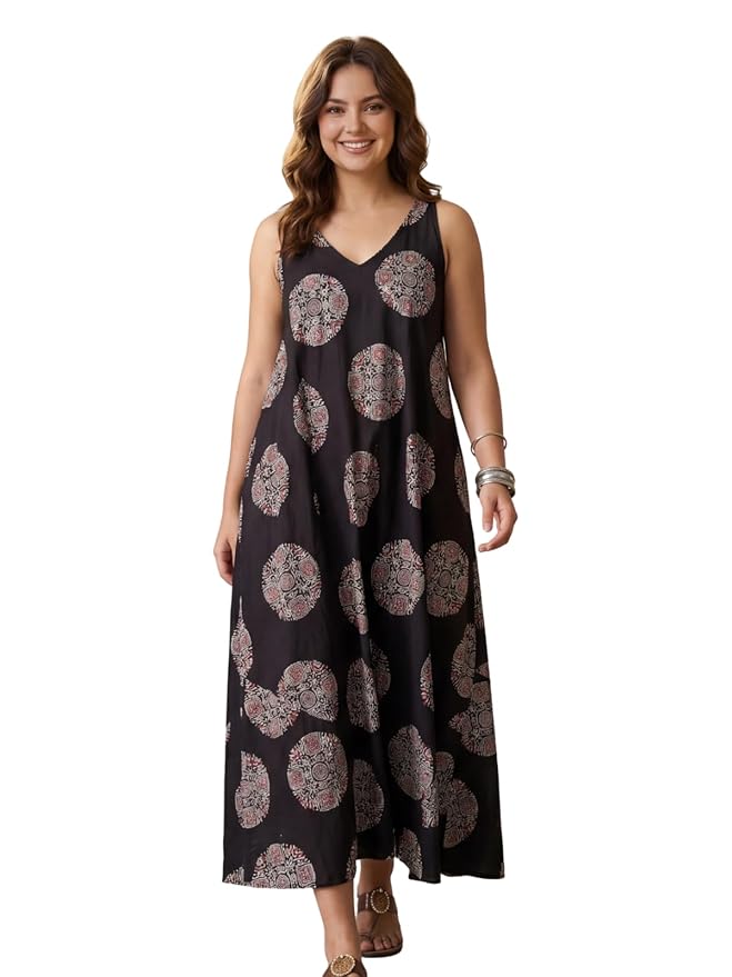 Leriya Fashion Dress for Women | Western One Piece Dress for Women Short & Long | Sleeveless Casual Summer Dresses for Beach & Stylish Party Outifits Knee-Length