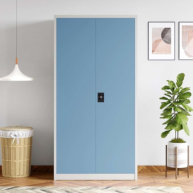 Interio by Godrej StorEase 2-Door Steel Almirah Locker Unit, 1-Year Warranty, 1 Locker, 3 Shelves