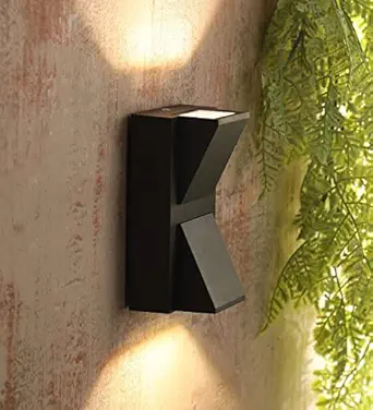 SINOMAN Black Outdoor Wall Light Waterproof LED Light Lamp, 2Way, Warm White for Bedroom, Living Room, Café, Restaurant, Hallway, Kitchen, Over The Dining Table, Hotels, Malls, Lobby, Shops