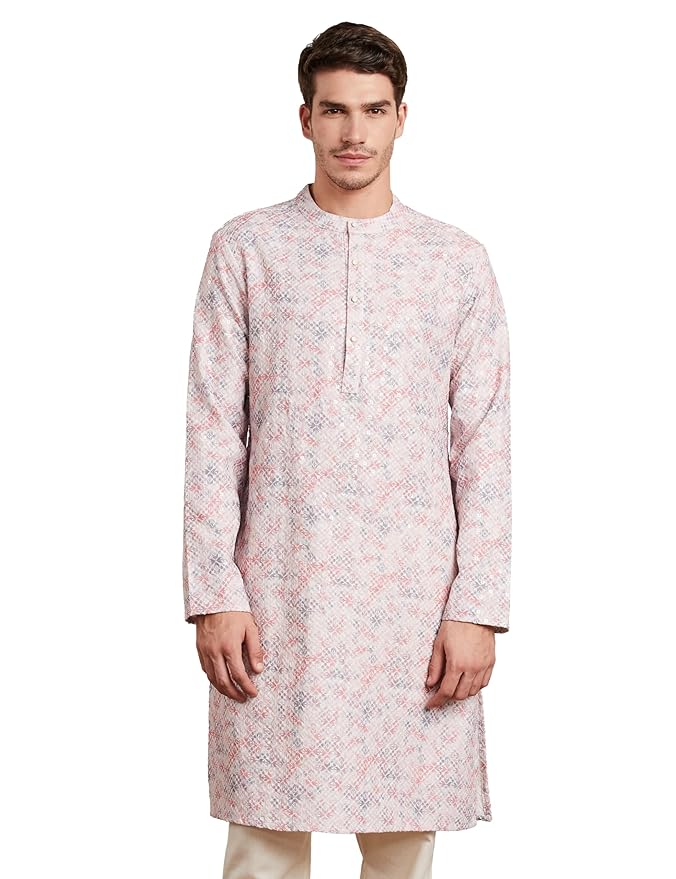 Symbol Premium Men's Embroidery Sequined Long Kurta