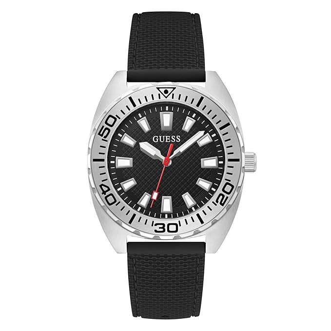 Guess Round 42mm Black Dial Analog Men Watch - GW0715G1M