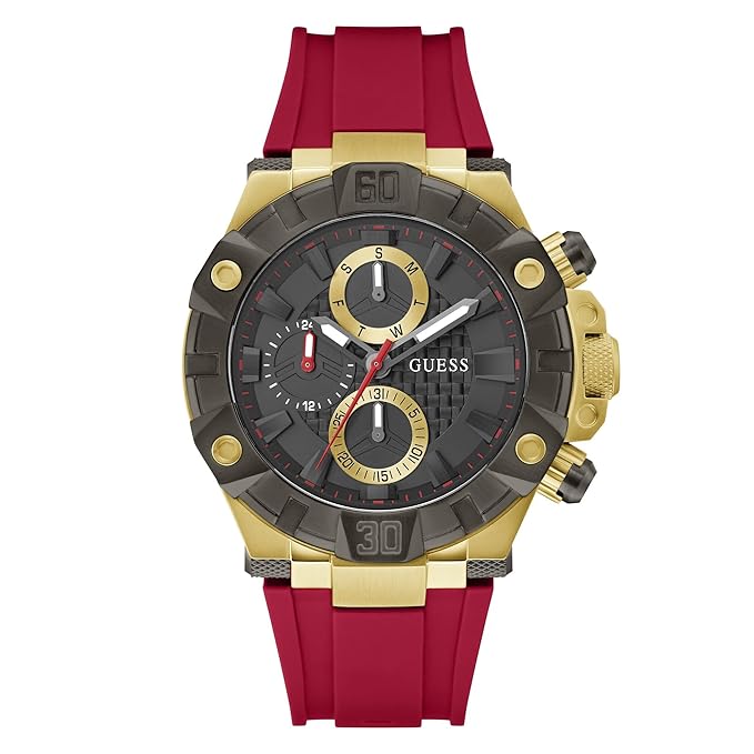 Guess Sport 46 mm Black Dial Men Chronograph Watch- GW0802G2