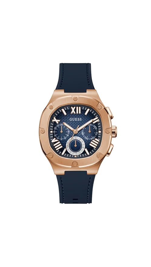 GUESS Headline Analog Watch for Men with Square Dial & Water Resistant Man's Wrist Watches