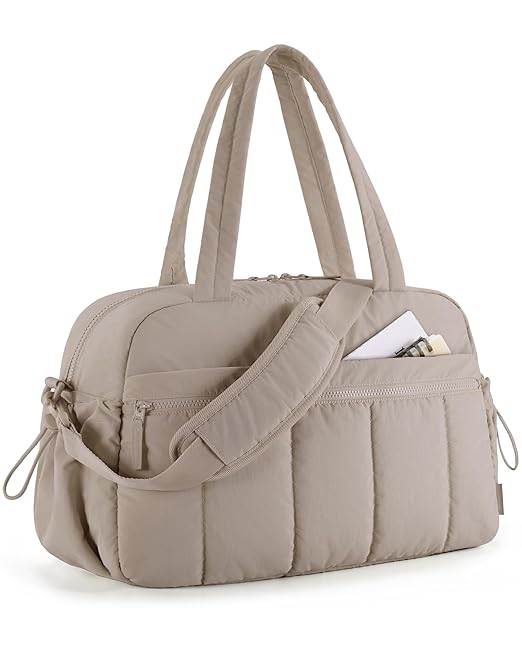 BAGSMART Duffle Bag for Travel, Gym Bag for Women with Wet Pocket, Carry on Weekender Bags for Women, Water Resistant Travel Bag Duffel Bag