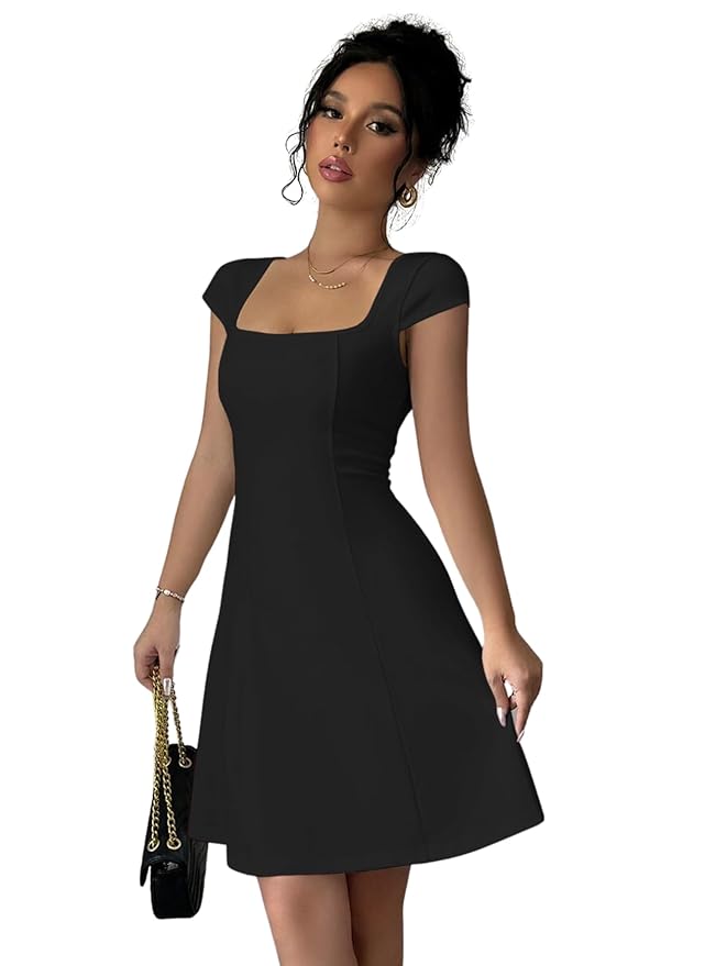 GRECIILOOKS Women’s One Piece Dress – Stylish Midi Party Dress for Women | Summer Casual Wear for Events, Date & Evening Look