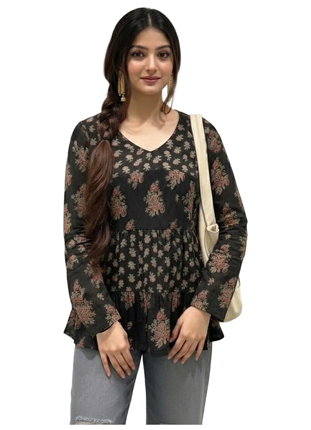 ANNI Designer Women's Tops Rayon Viscose Top for Women | Regular Top for Girls | Stylish Printed Top