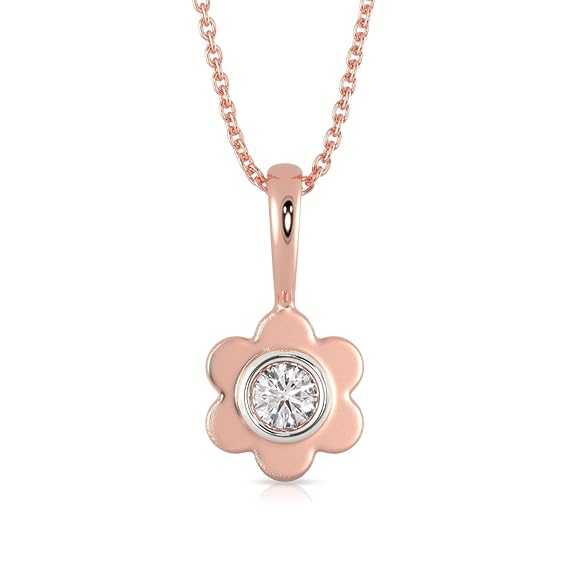 Malabar Gold & Diamonds | Mine collection | 18KT | Rose Gold | Real Diamond | Pendant for Womens
