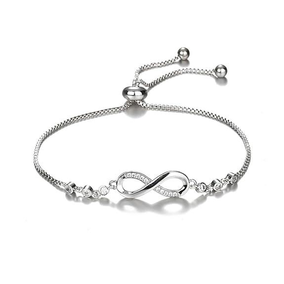 Shining Diva Fashion Latest Stylish Crystal Charm Bracelet for Women and Girls