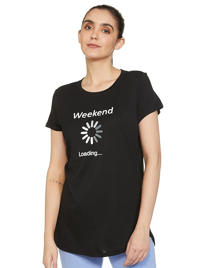 Van Heusen Women's Cotton Regular Fit T-Shirt